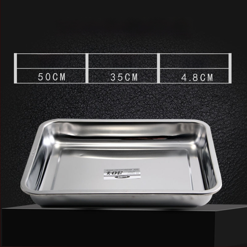 Nerđajući čelični četverokutni pladanj s mrežicom za odvod, filtriranje ulja, elektroplatirani završetak, pogodna za mikrovalnu pećnicu