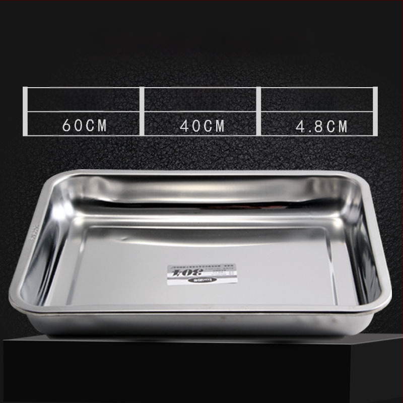 Nerđajući čelični četverokutni pladanj s mrežicom za odvod, filtriranje ulja, elektroplatirani završetak, pogodna za mikrovalnu pećnicu