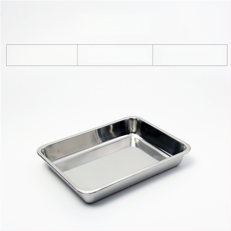 Nerđajući čelični četverokutni pladanj s mrežicom za odvod, filtriranje ulja, elektroplatirani završetak, pogodna za mikrovalnu pećnicu