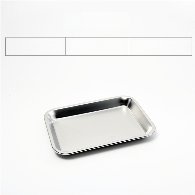 Nerđajući čelični četverokutni pladanj s mrežicom za odvod, filtriranje ulja, elektroplatirani završetak, pogodna za mikrovalnu pećnicu