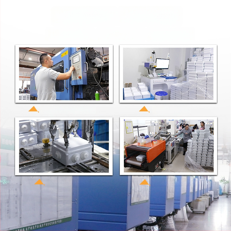 ABS veekindel jaotuskast välistingimustes kasutamiseks koos ühendiga