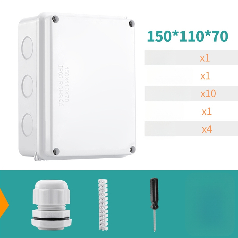 ABS veekindel jaotuskast välistingimustes kasutamiseks koos ühendiga