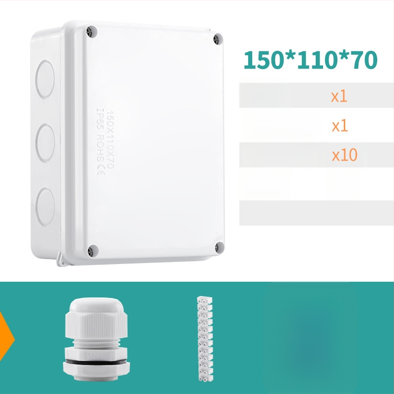 ABS veekindel jaotuskast välistingimustes kasutamiseks koos ühendiga