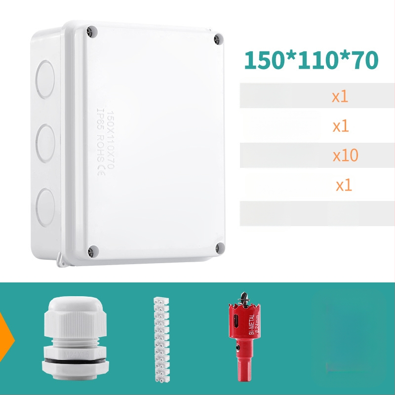 ABS veekindel jaotuskast välistingimustes kasutamiseks koos ühendiga