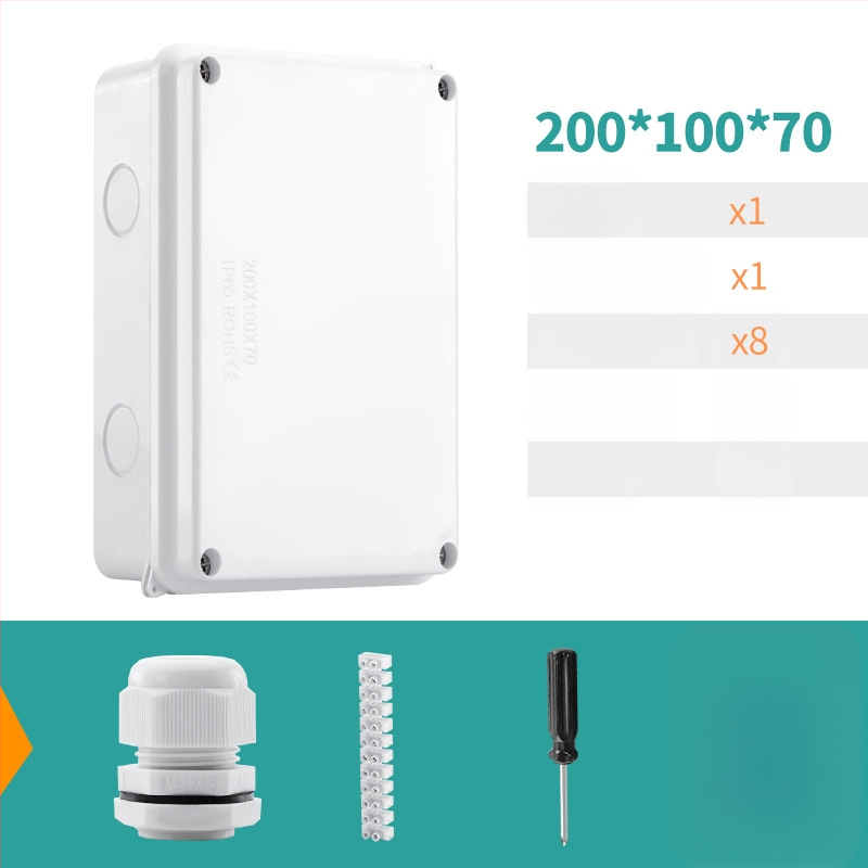 ABS veekindel jaotuskast välistingimustes kasutamiseks koos ühendiga