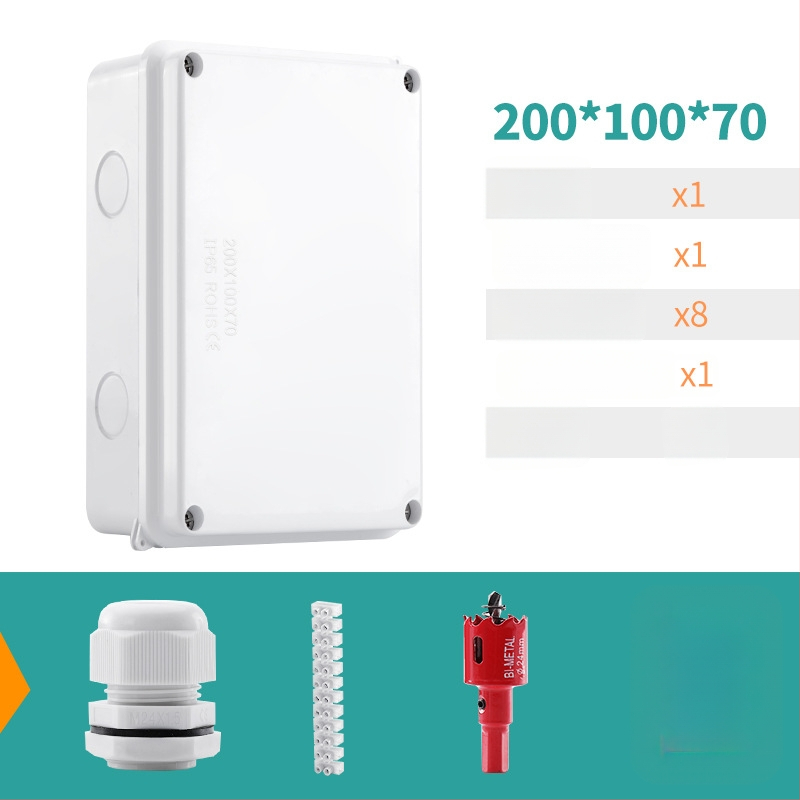 ABS veekindel jaotuskast välistingimustes kasutamiseks koos ühendiga