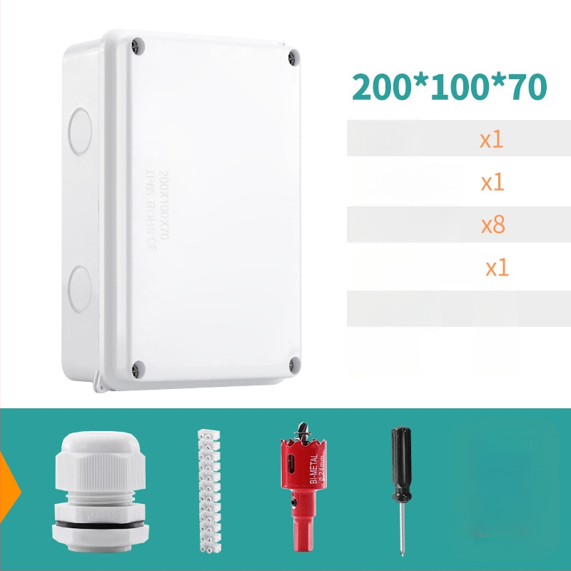 ABS veekindel jaotuskast välistingimustes kasutamiseks koos ühendiga