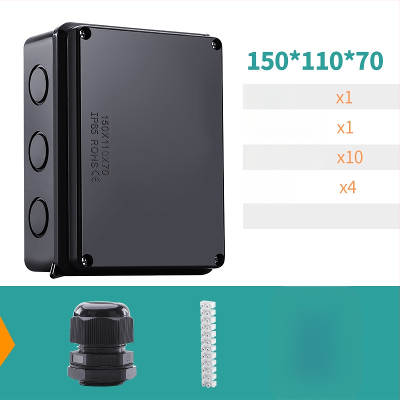 ABS veekindel jaotuskast välistingimustes kasutamiseks koos ühendiga