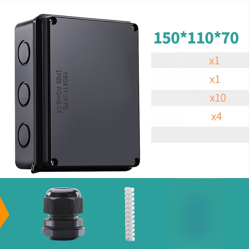 ABS veekindel jaotuskast välistingimustes kasutamiseks koos ühendiga