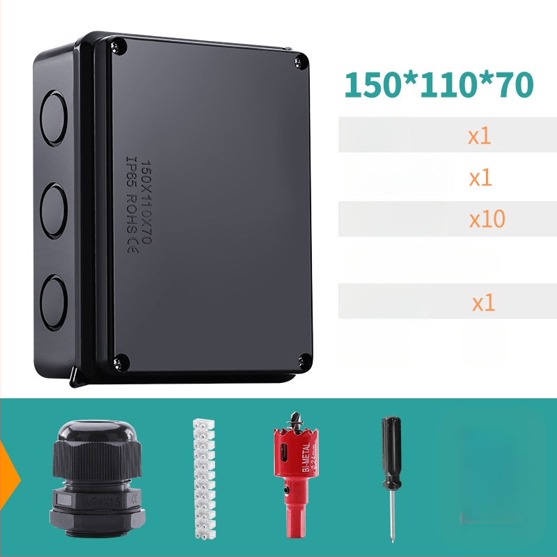 ABS veekindel jaotuskast välistingimustes kasutamiseks koos ühendiga