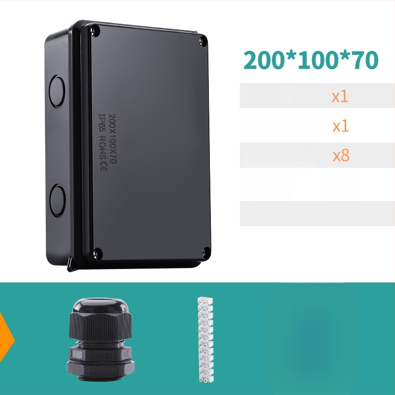 ABS veekindel jaotuskast välistingimustes kasutamiseks koos ühendiga