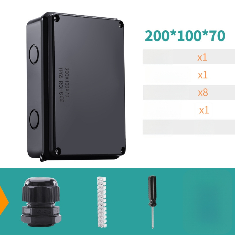 ABS veekindel jaotuskast välistingimustes kasutamiseks koos ühendiga