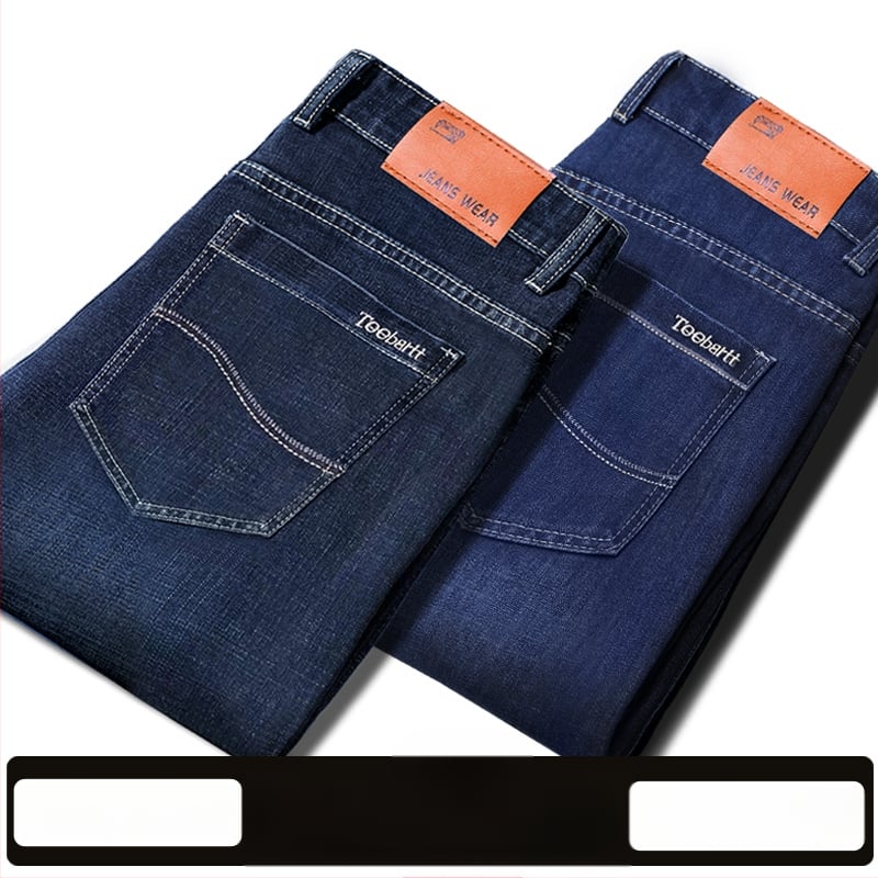 Vīriešu džinsi ar flīsu odere, bieza, taisa piegriezuma, viduklis vidējs, piemēroti visām sezonām