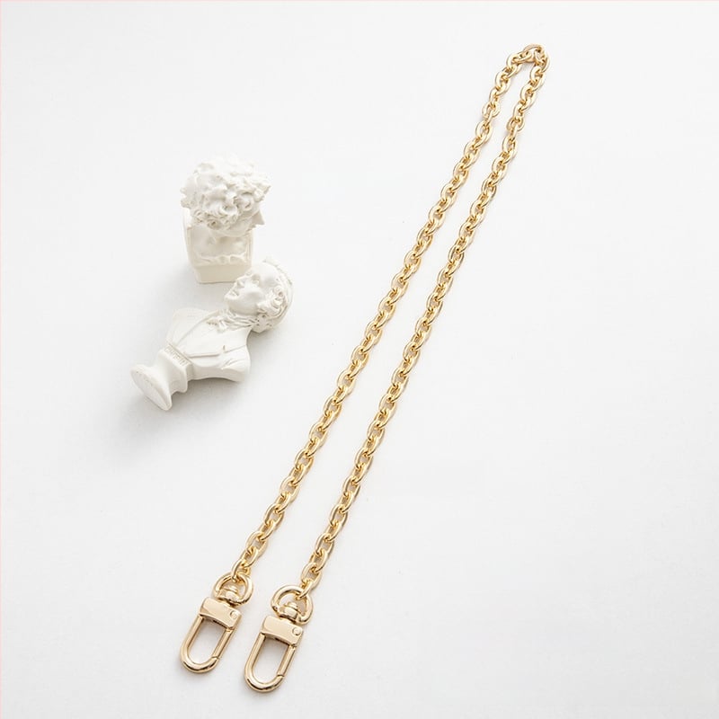 Koti õlarihm metallist ahelaga laiendusega, kerge asendushihn, ühevärviline muster, värske ja magus stiil