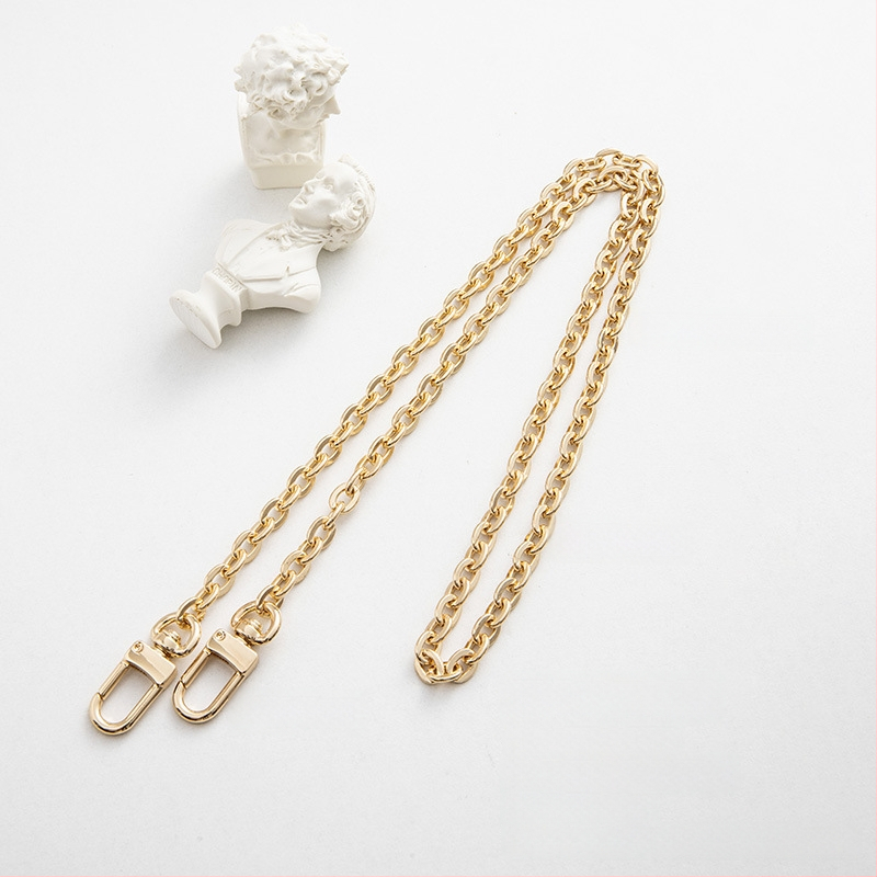 Koti õlarihm metallist ahelaga laiendusega, kerge asendushihn, ühevärviline muster, värske ja magus stiil