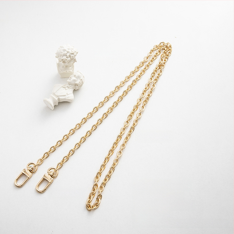 Koti õlarihm metallist ahelaga laiendusega, kerge asendushihn, ühevärviline muster, värske ja magus stiil