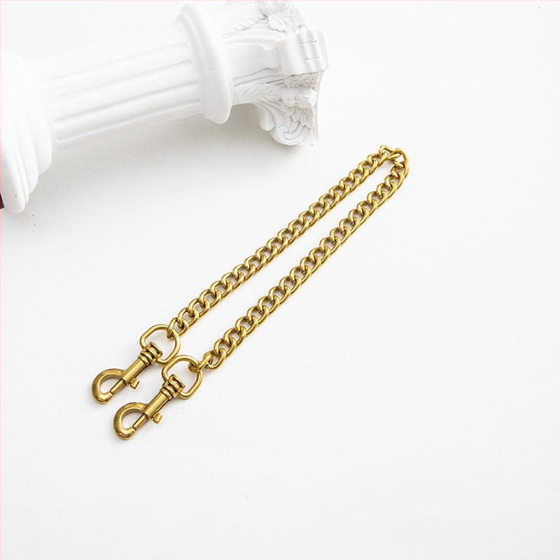 Koti õlarihm metallist ahelaga laiendusega, kerge asendushihn, ühevärviline muster, värske ja magus stiil