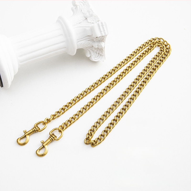 Koti õlarihm metallist ahelaga laiendusega, kerge asendushihn, ühevärviline muster, värske ja magus stiil