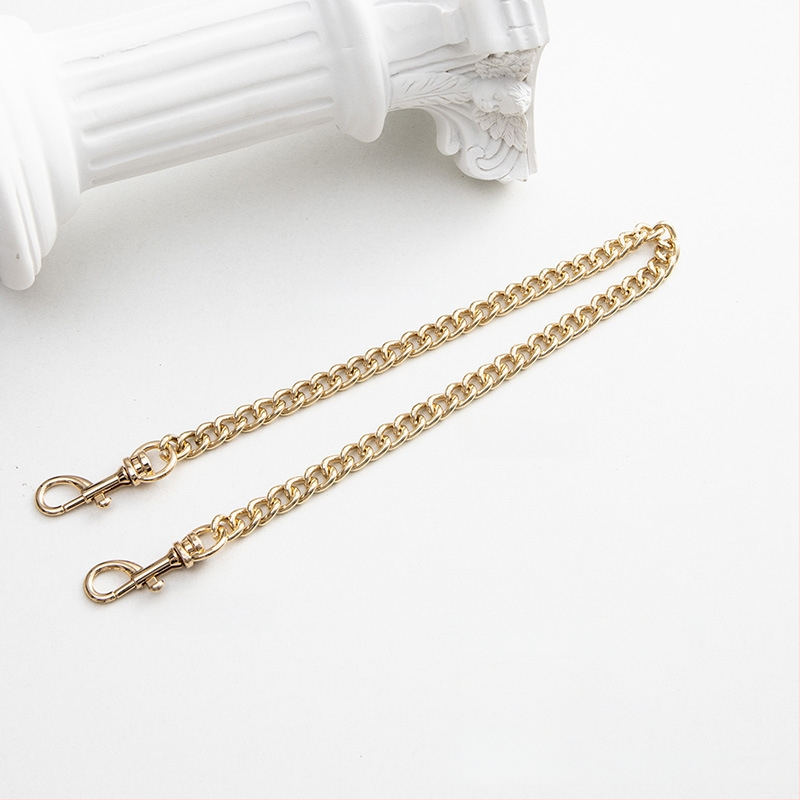 Koti õlarihm metallist ahelaga laiendusega, kerge asendushihn, ühevärviline muster, värske ja magus stiil