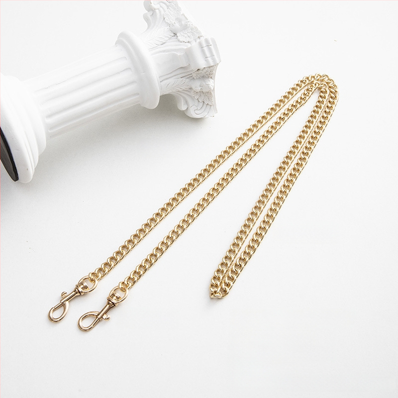 Koti õlarihm metallist ahelaga laiendusega, kerge asendushihn, ühevärviline muster, värske ja magus stiil