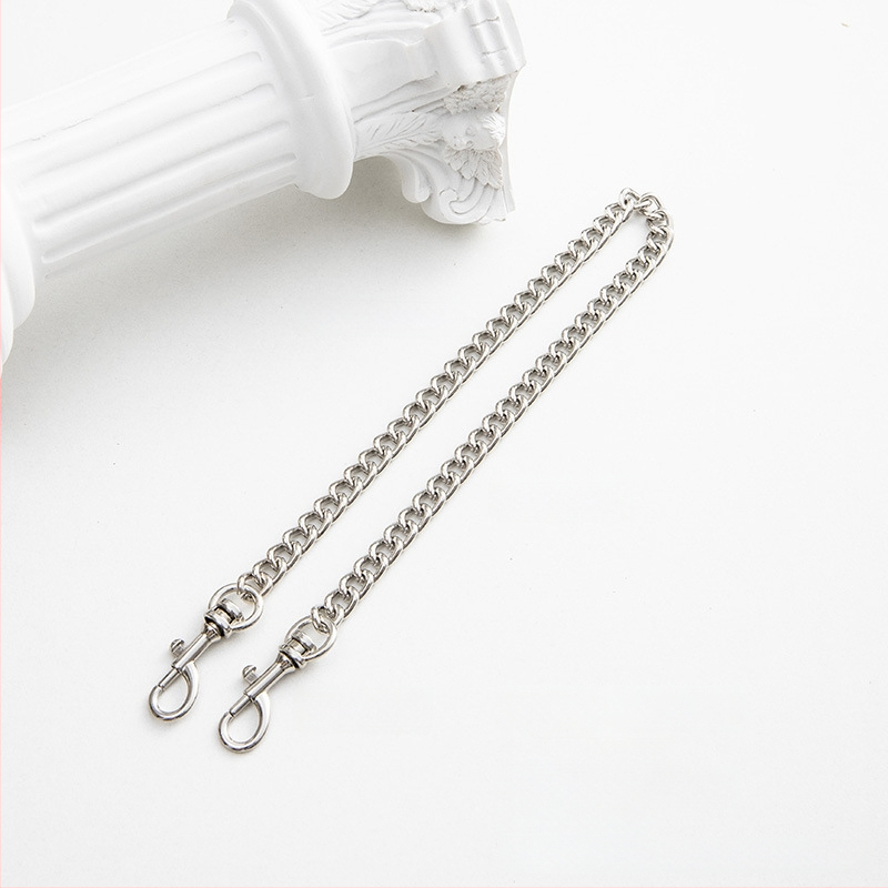 Koti õlarihm metallist ahelaga laiendusega, kerge asendushihn, ühevärviline muster, värske ja magus stiil