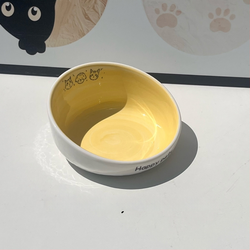 Keramiline kassikauss kaela kaitsega, stabi disain, suupisteplaat — bränd Xiyu, kassidele