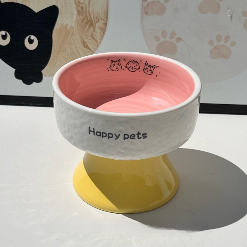 Keramiline kassikauss kaela kaitsega, stabi disain, suupisteplaat — bränd Xiyu, kassidele