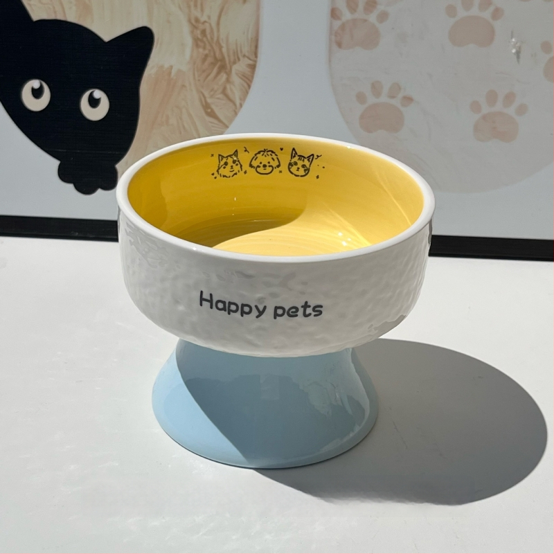 Keramiline kassikauss kaela kaitsega, stabi disain, suupisteplaat — bränd Xiyu, kassidele