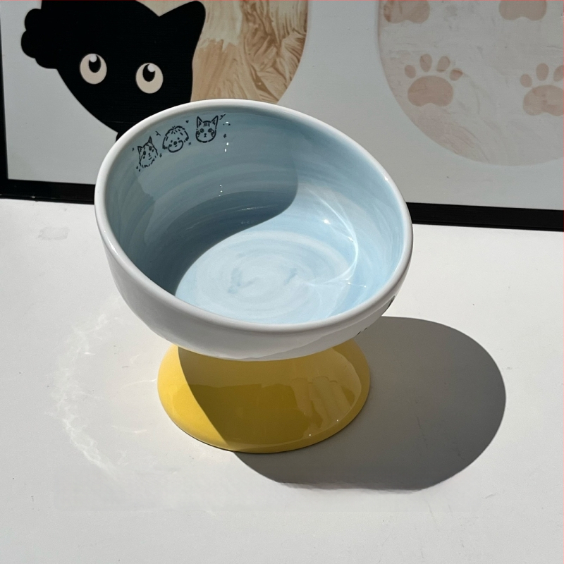 Keramiline kassikauss kaela kaitsega, stabi disain, suupisteplaat — bränd Xiyu, kassidele