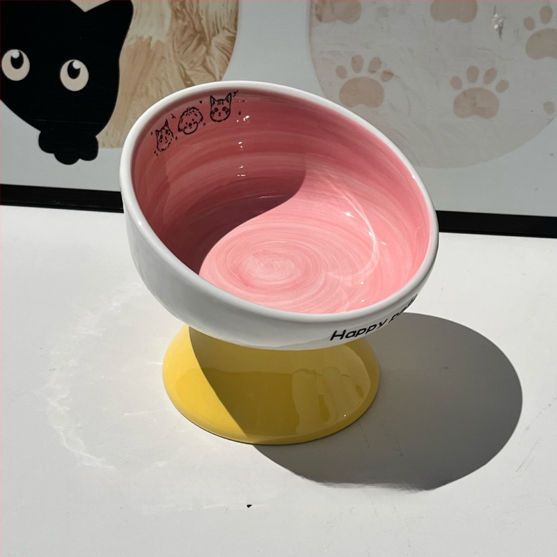 Keramiline kassikauss kaela kaitsega, stabi disain, suupisteplaat — bränd Xiyu, kassidele