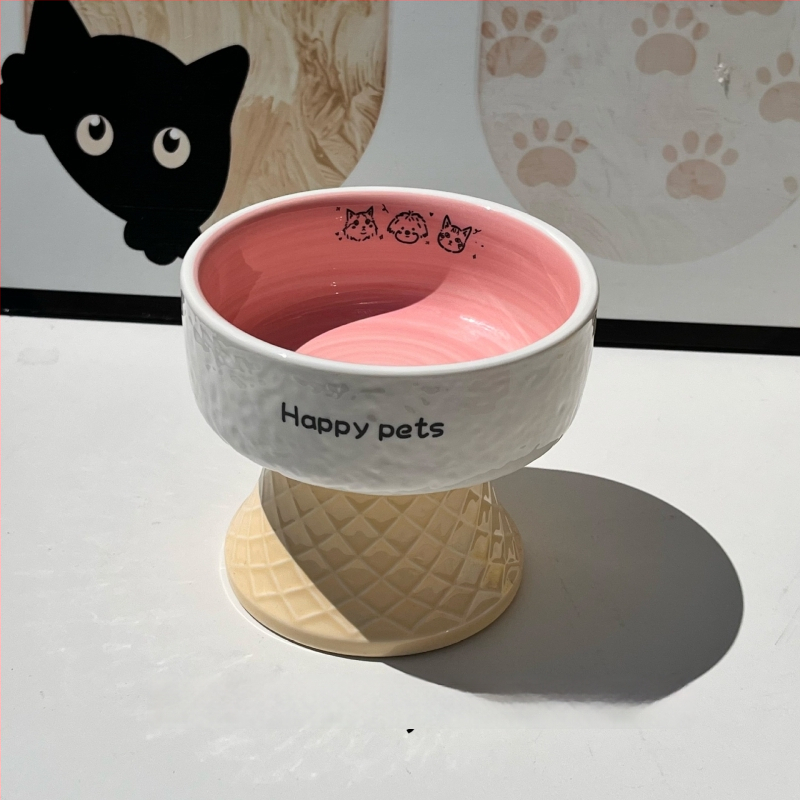 Keramiline kassikauss kaela kaitsega, stabi disain, suupisteplaat — bränd Xiyu, kassidele