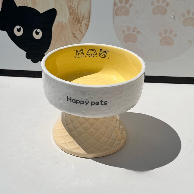 Keramiline kassikauss kaela kaitsega, stabi disain, suupisteplaat — bränd Xiyu, kassidele