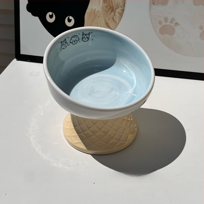 Keramiline kassikauss kaela kaitsega, stabi disain, suupisteplaat — bränd Xiyu, kassidele