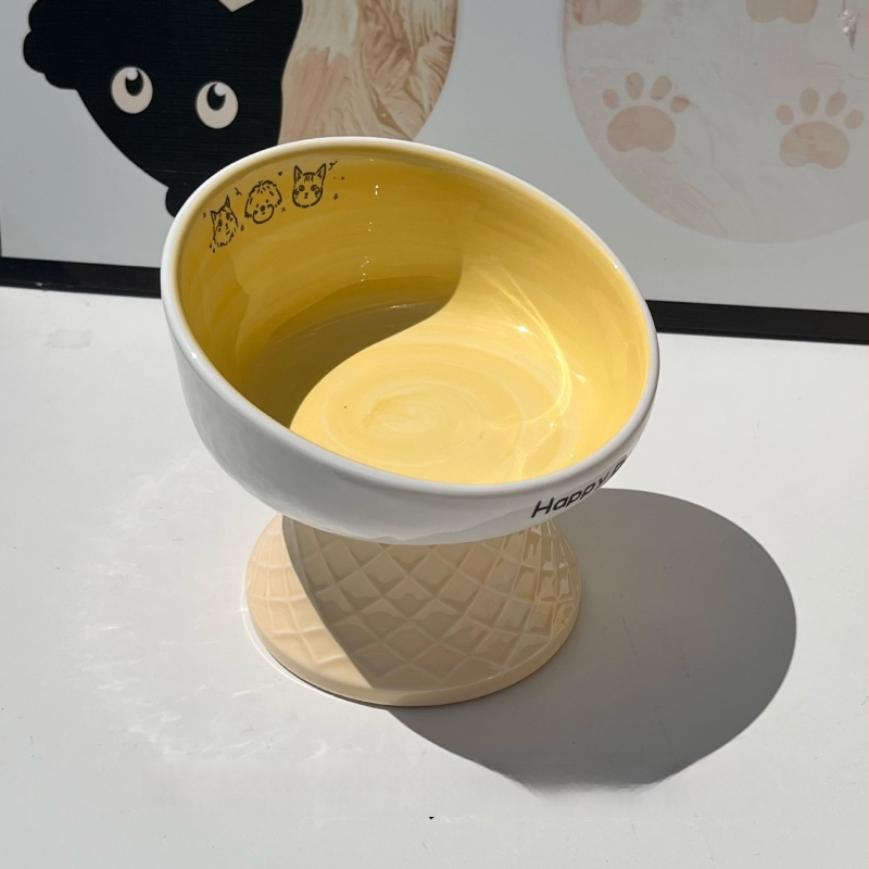 Keramiline kassikauss kaela kaitsega, stabi disain, suupisteplaat — bränd Xiyu, kassidele