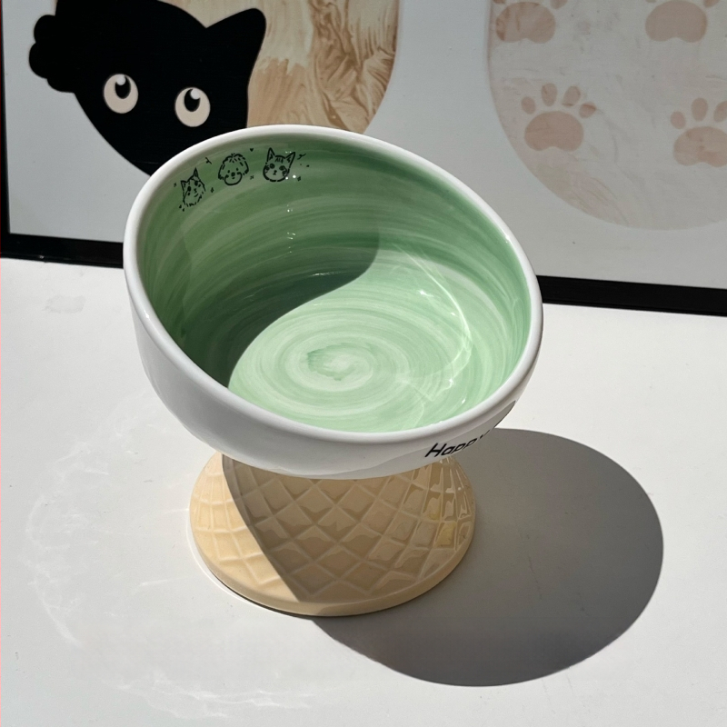 Keramiline kassikauss kaela kaitsega, stabi disain, suupisteplaat — bränd Xiyu, kassidele