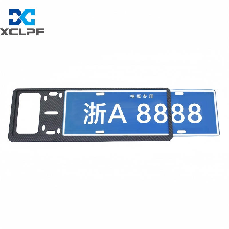 XCLPF automobilių numerio laikiklis su dviguba bėgimo linija, anti‑vagystė, aliuminio lydinys, prekės ženklas XCLPF, kilmė Wenzhou, suderinamas su automobiliais