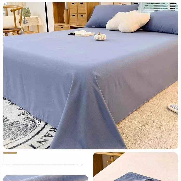 Brushed medvilnės Twill patalynės komplektas, 3 dalių, vienodas raštas, reaktyvus dažymas