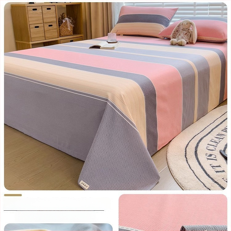 Brushed medvilnės Twill patalynės komplektas, 3 dalių, vienodas raštas, reaktyvus dažymas