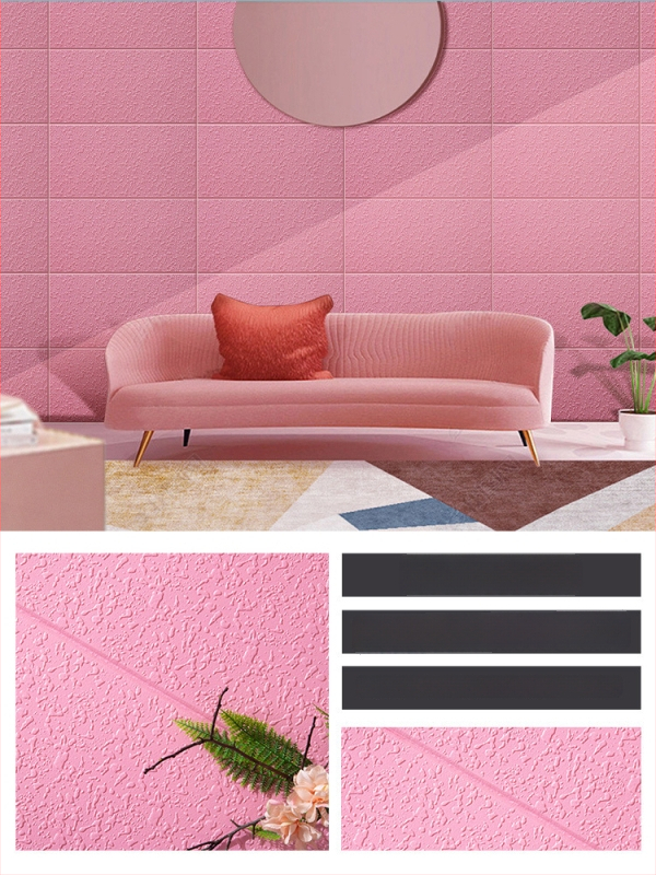 3D lipnus sienos lipdukas svetainei, Nordic stilius, vandeniui atsparus XPE putų