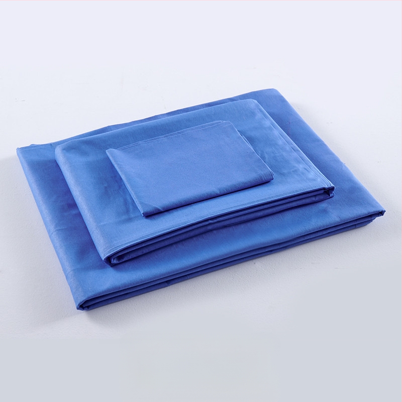 Tryjų dalių patalynės komplektas studentų bendrabutyje, poliesterio–medvilnės audinys, reaktiškai dažyta, twill audimas, vienos spalvos raštas