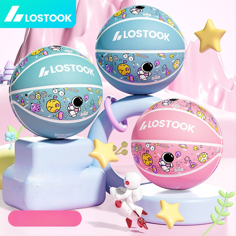 Vaikų guminis krepšinio kamuolys – lauko treniruočių kamuolys krepšiniui ir tinklui