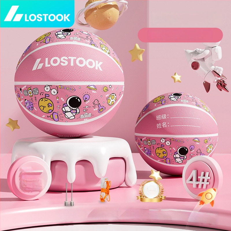 Vaikų guminis krepšinio kamuolys – lauko treniruočių kamuolys krepšiniui ir tinklui