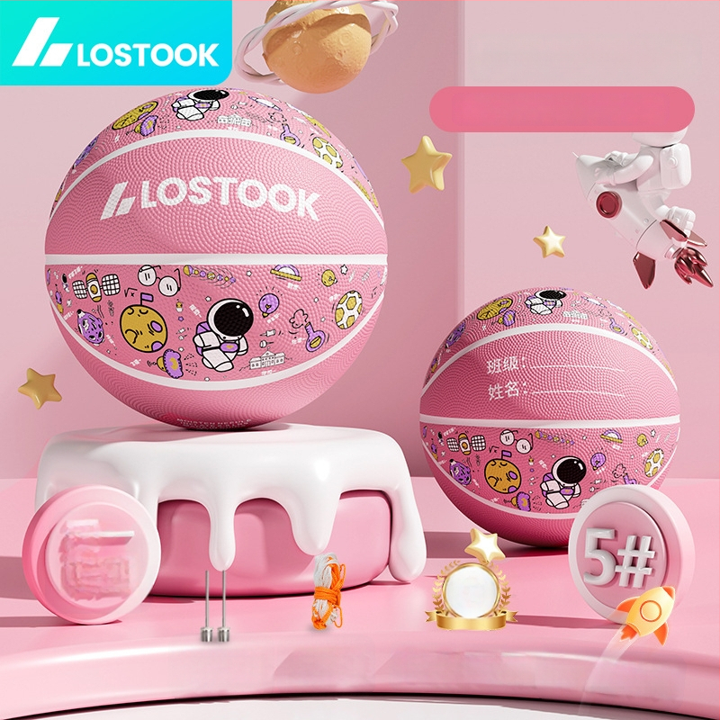 Vaikų guminis krepšinio kamuolys – lauko treniruočių kamuolys krepšiniui ir tinklui