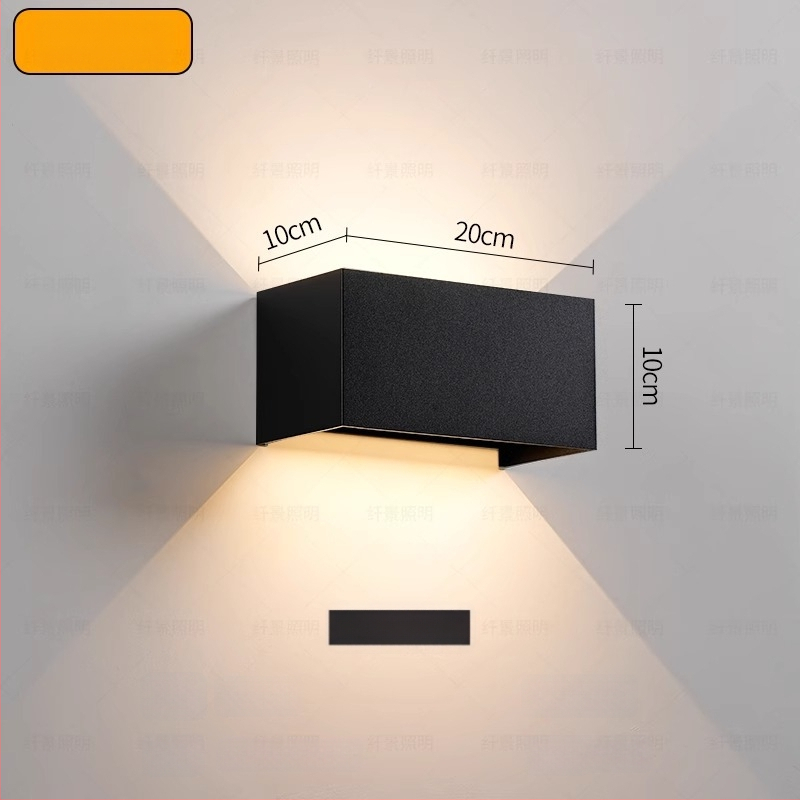 Sieninė LED lemputė su reguliuojamu spinduliu, minimalistinis modernus stilius, aliumininis korpusas, LED šviesos šaltinis, PIR judesio jutiklis, veikia iki 36V