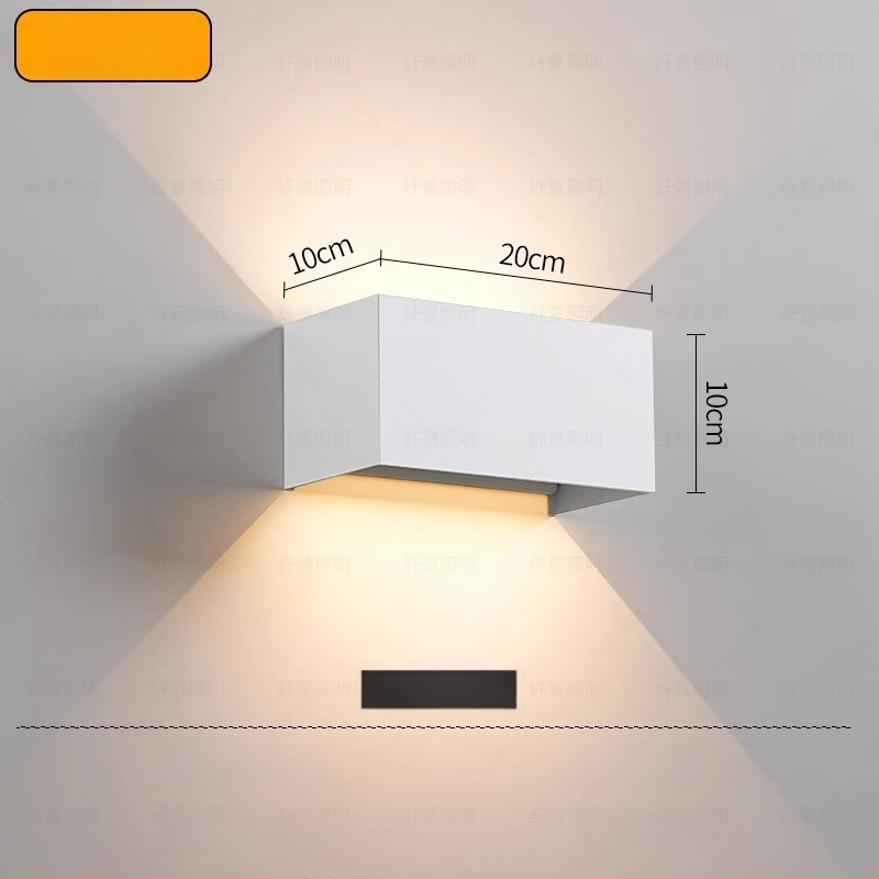 Sieninė LED lemputė su reguliuojamu spinduliu, minimalistinis modernus stilius, aliumininis korpusas, LED šviesos šaltinis, PIR judesio jutiklis, veikia iki 36V