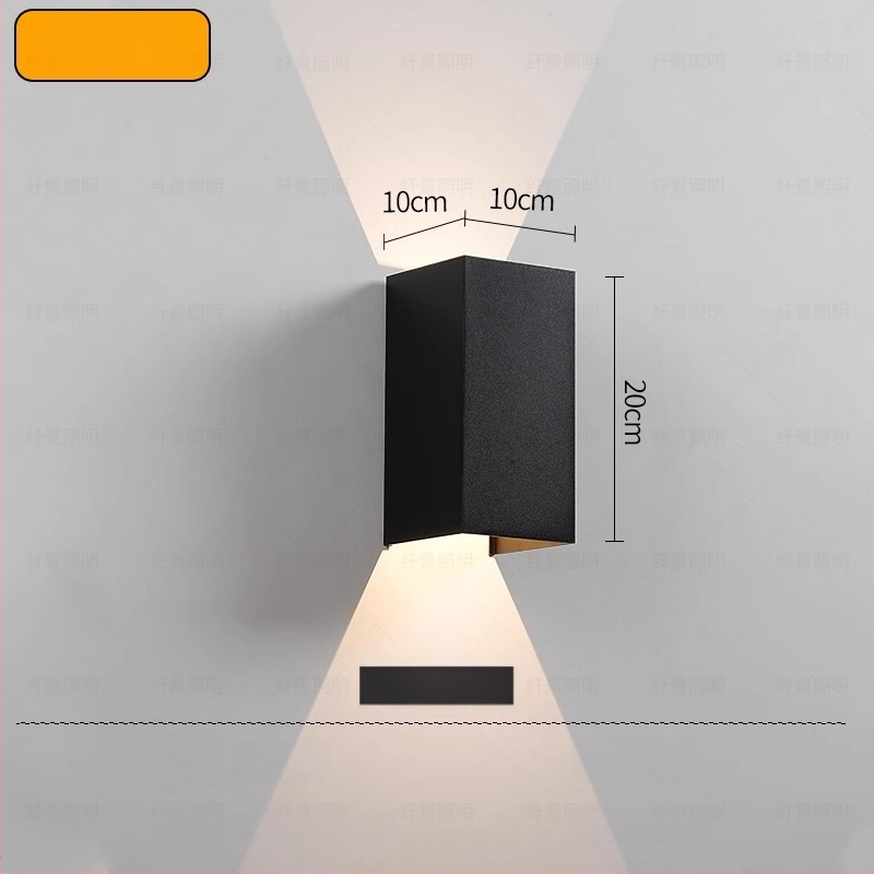 Sieninė LED lemputė su reguliuojamu spinduliu, minimalistinis modernus stilius, aliumininis korpusas, LED šviesos šaltinis, PIR judesio jutiklis, veikia iki 36V