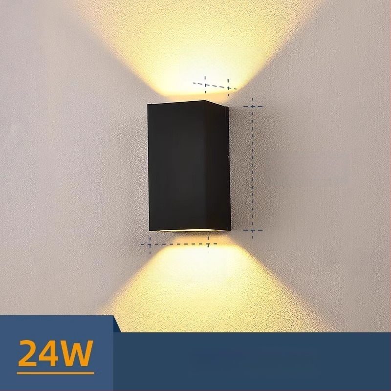 Sieninė LED lemputė su reguliuojamu spinduliu, minimalistinis modernus stilius, aliumininis korpusas, LED šviesos šaltinis, PIR judesio jutiklis, veikia iki 36V