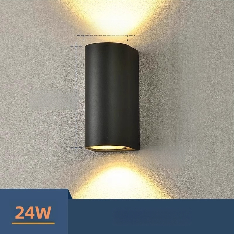 Sieninė LED lemputė su reguliuojamu spinduliu, minimalistinis modernus stilius, aliumininis korpusas, LED šviesos šaltinis, PIR judesio jutiklis, veikia iki 36V