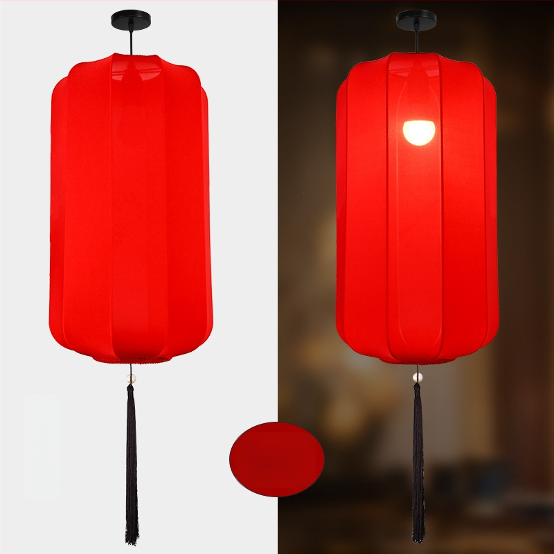 Elastinio audinio žibintas, rankų darbo, lauko naudojimui, kvadratinė forma, šviesėja