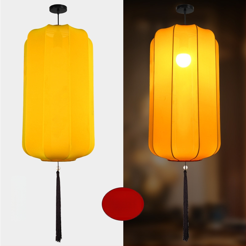 Elastinio audinio žibintas, rankų darbo, lauko naudojimui, kvadratinė forma, šviesėja